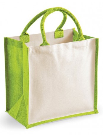 Printers Midi Jute Bag