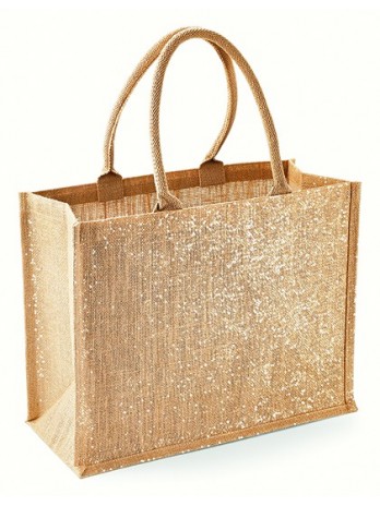 Shimmer Jute Shopper