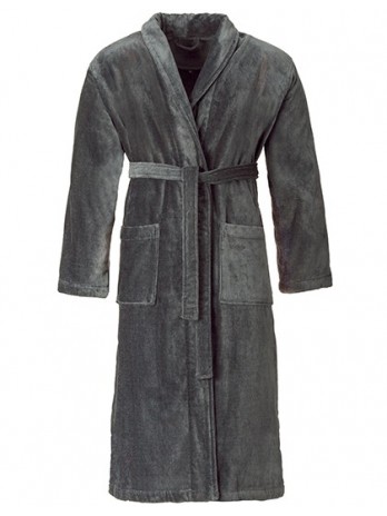 Velour Bathrobe Feeling With Shawl collar