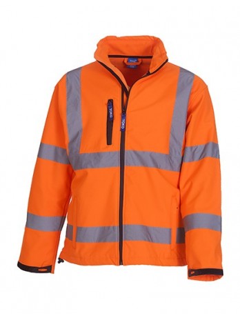 Hi-Vis 2 Bands & Braces Softshell Jacket