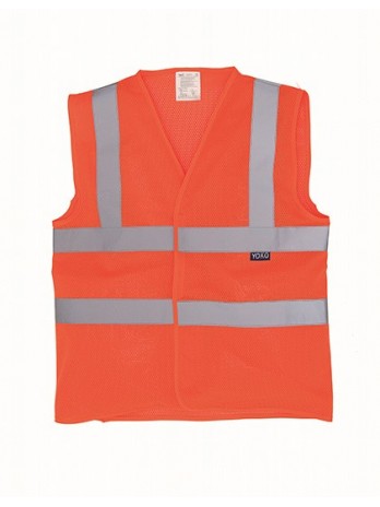 Hi-Vis Top Cool Recycled Open Mesh Waistcoat