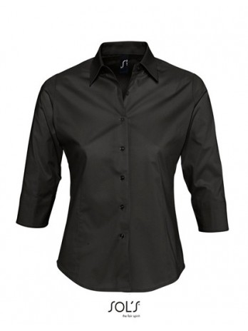 Women´s Stretch-3/4-Sleeve Blouse Effect