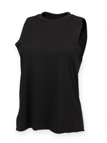 Women´s High Neck Slash Armhole Vest