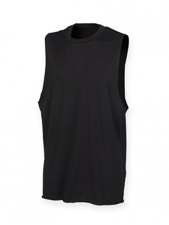 Men´s High Neck Slash Armhole Vest
