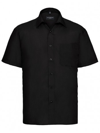 Men's Short Sleeve Classic Polycotton Poplin Shirt
