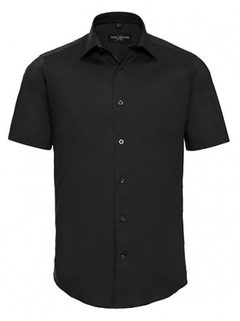 Men's Short Sleeve Fitted Stretch Shirt