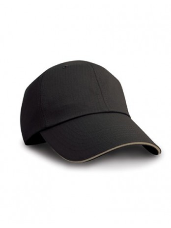 Herringbone Cap With Sandwich Peak