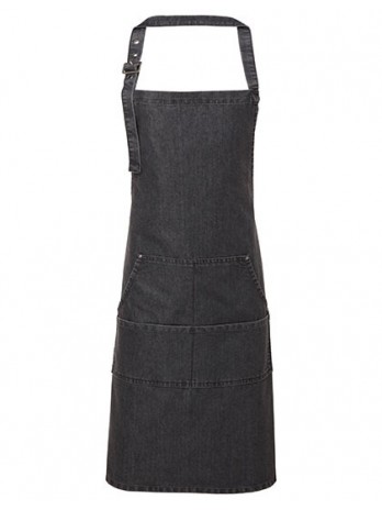 Jeans Stitch Denim Bib Apron