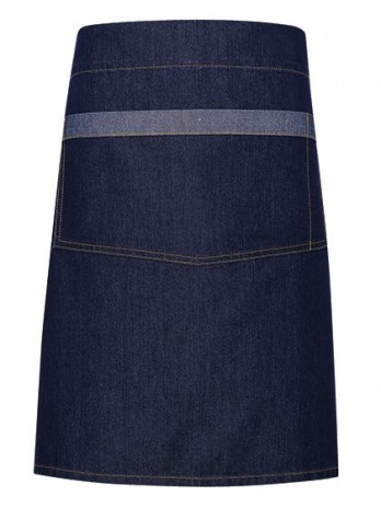 Domain Contrast Denim Waist Apron