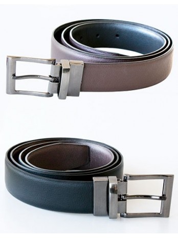 Elegant Two-Color Reversible Belt Schaffhausen