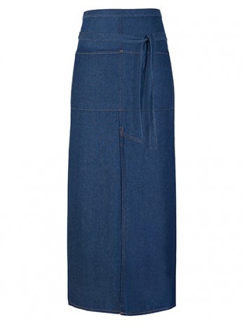 Jeans Bistro Apron With Split