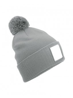 Appliqué Patch Pom Beanie