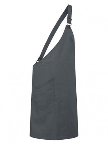 Asymmetrical Bib Apron Classic With Pocket