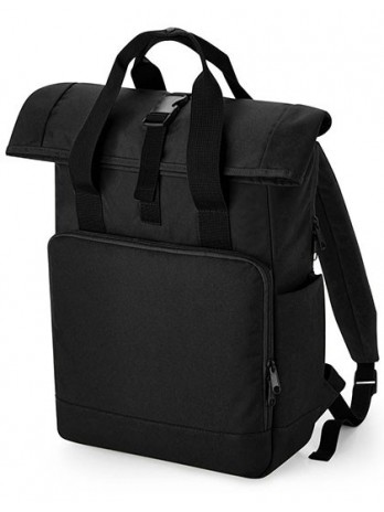 Recycled Twin Handle Roll-Top Laptop Backpack