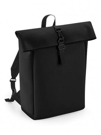 Matte PU Roll-Top Backpack