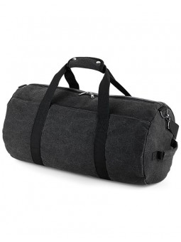 Vintage Canvas Barrel Bag