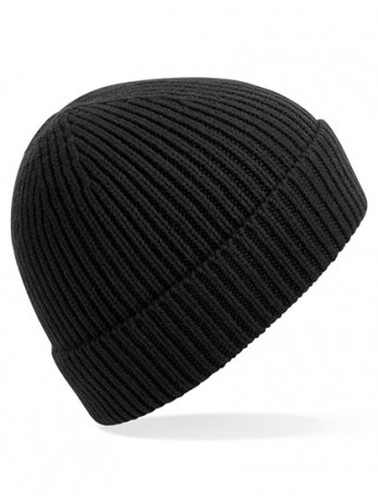 Engineered Knit Ribbed Beanie