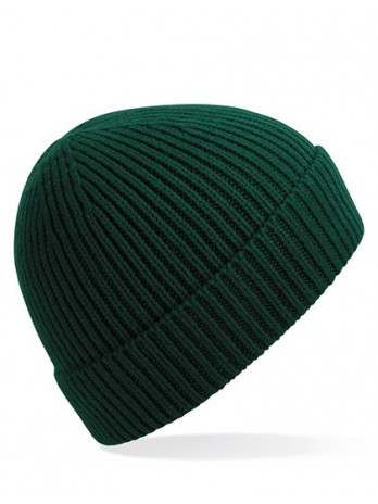 Engineered Knit Ribbed Beanie