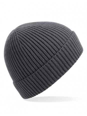 Engineered Knit Ribbed Beanie