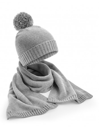 Knitted Scarf and Beanie Gift Set