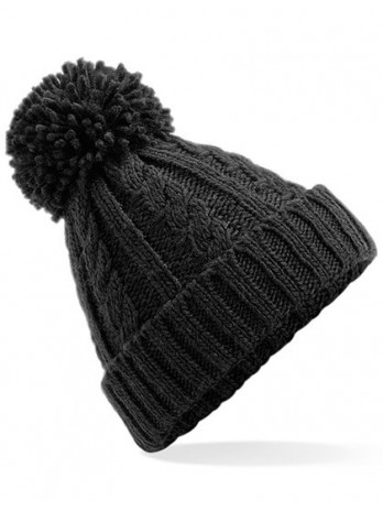 Cable Knit Melange Beanie