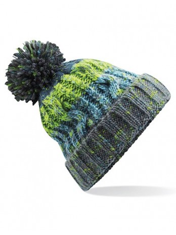 Corkscrew Pom Pom Beanie