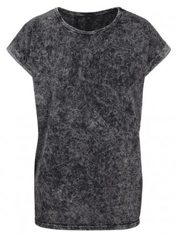 Ladies´ Acid Washed Extended Shoulder Tee