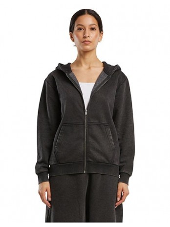 Ladies Vintage Heavy Zip Hoody