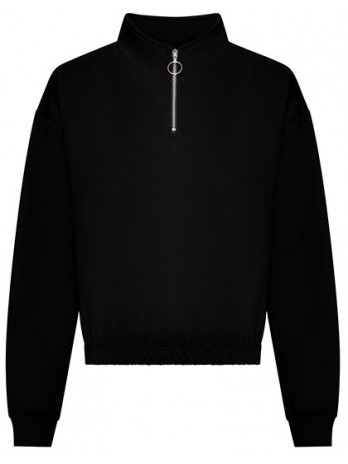 Women´s Cropped 1/4 Zip Sweat