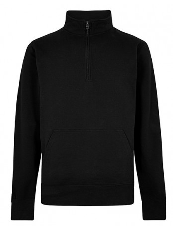Regular Fit 1/4 Zip Pique Sweatshirt