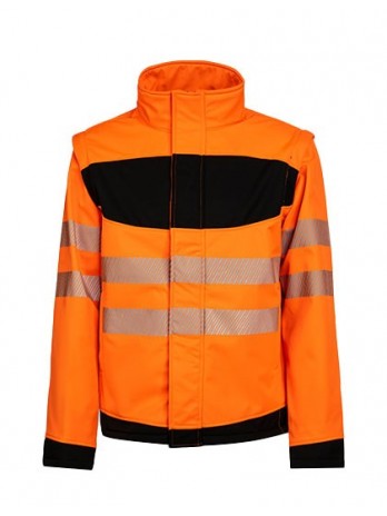 EOS Hi-Vis Workwear Softshell Jacket With Printing Area