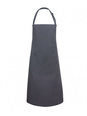 Bib Apron Basic With Pocket And Buckle