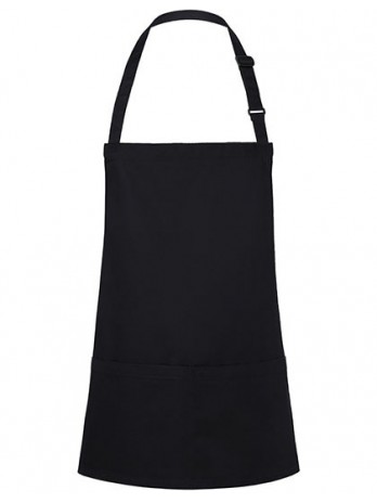 Short Bib Apron Basic With Buckle And Pocket