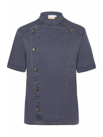 Kurzarm Kochjacke Jeans-Style