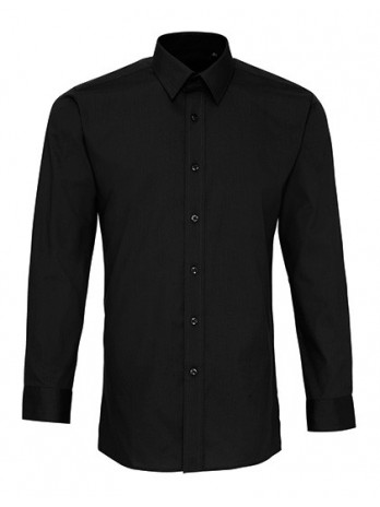 Men´s Long Sleeve Fitted Poplin Shirt