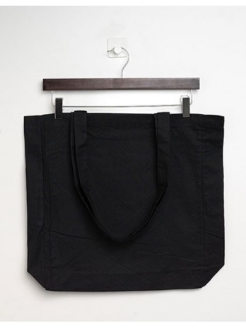 Cotton Bag Side Fold Long Handles