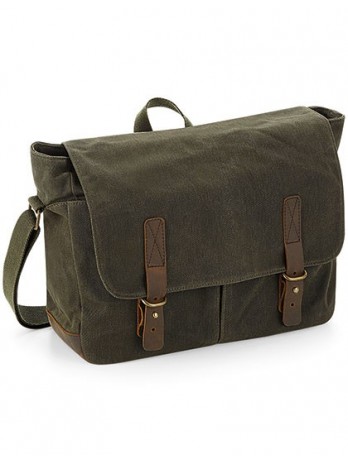 Heritage Waxed Canvas Messenger