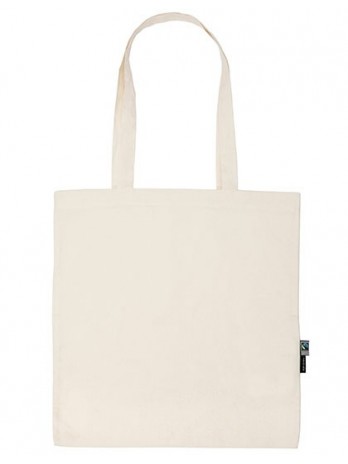 Tiger Cotton Shopping Bag With Long Handles