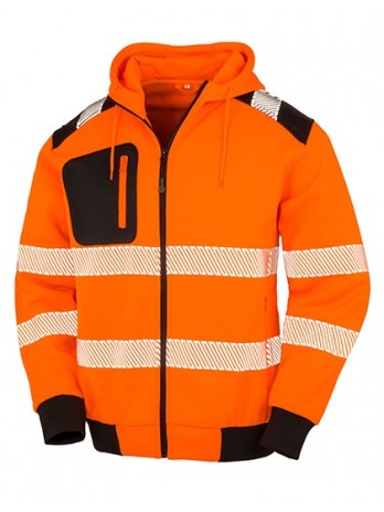 Recycled Zipped Safety Hoody