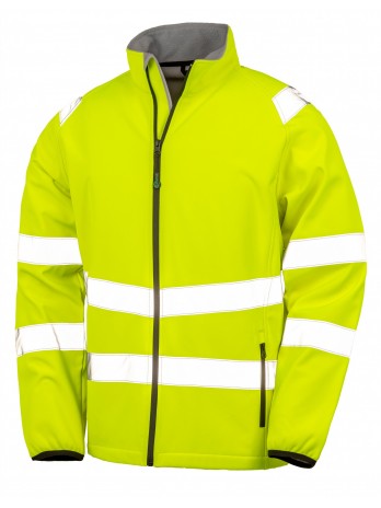Recycled Printable Safety Softshell Jacket