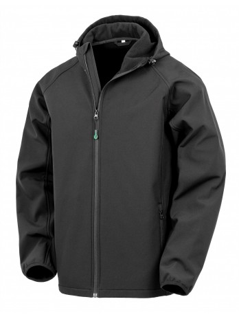 Men´s Recycled 3-Layer Printable Hooded Softshell Jacket