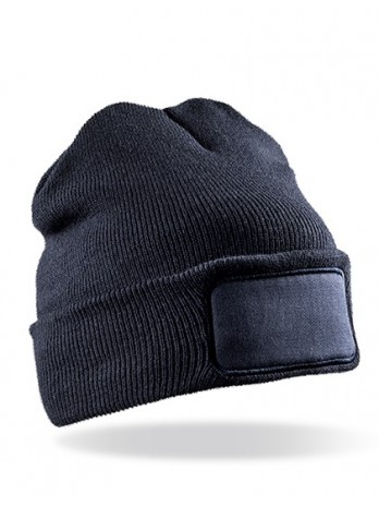 Recycled Double Knit Printers Beanie