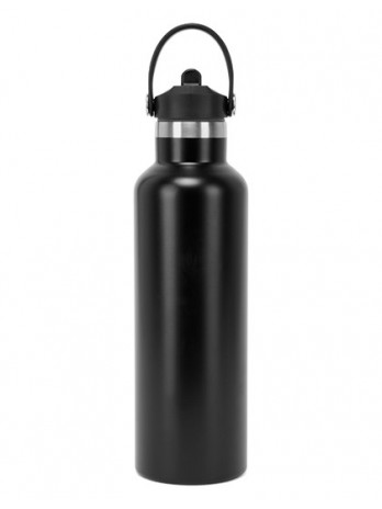 Vacuum Sports Water Bottle with Flip Up Straw