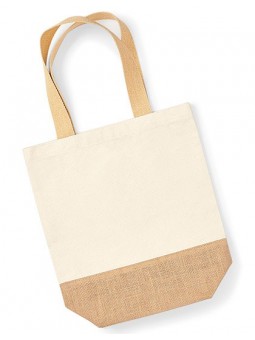 Jute Base Canvas Shopper