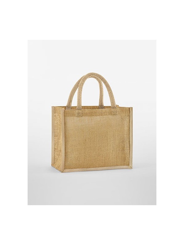 Natural Starched Jute Midi Bag