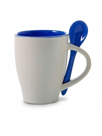 Kubek ceramiczny 300 ml z łyżeczką