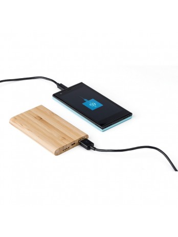 Bambusowy power bank 4000 mAh