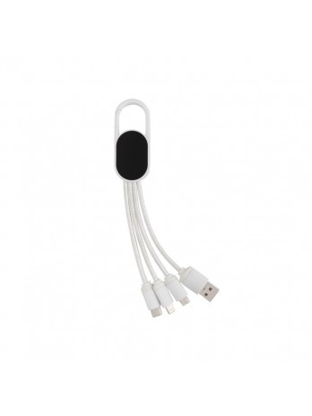 Kabel do ładowania 4 w 1 z karabińczykiem