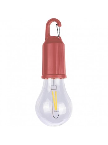 Wisząca lampka "żarówka", karabińczyk