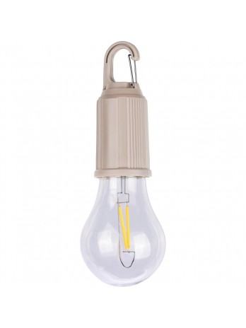 Wisząca lampka "żarówka", karabińczyk